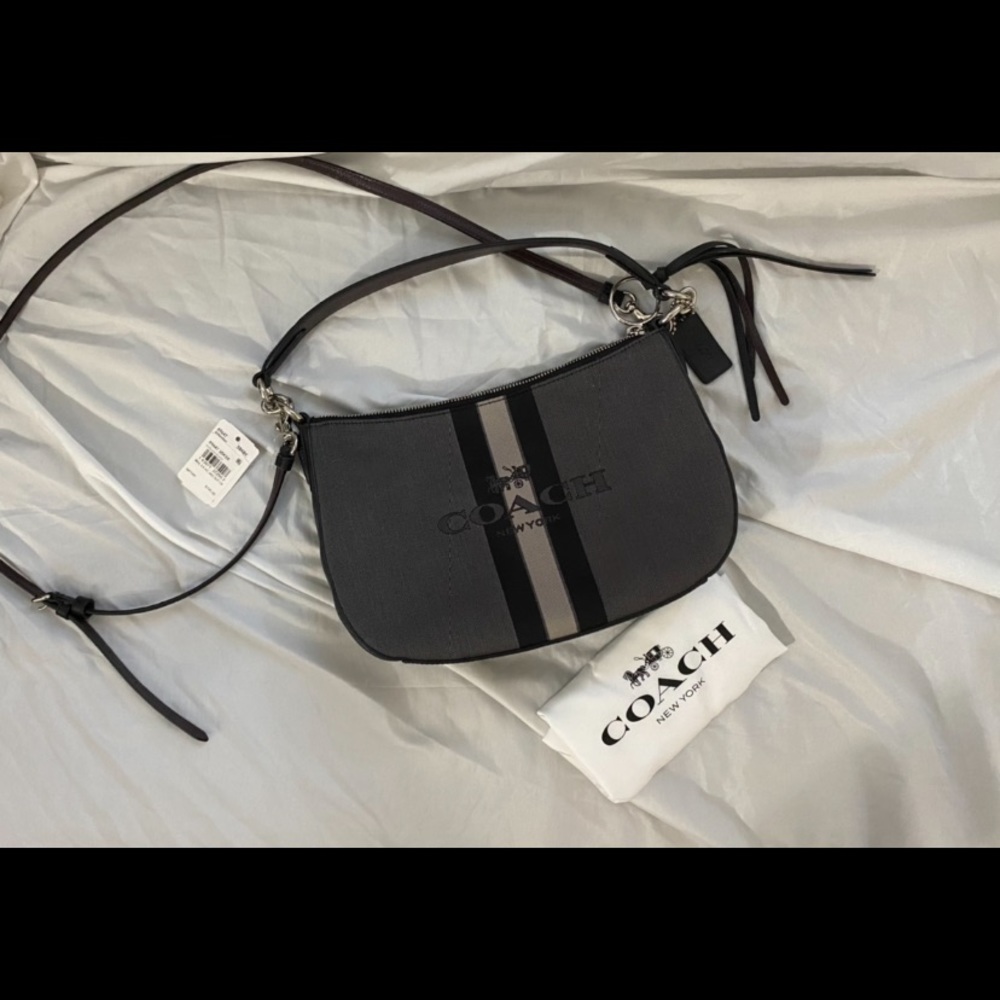 COACH Horse and Carriage Jacquard Sutton Crossbody Bag